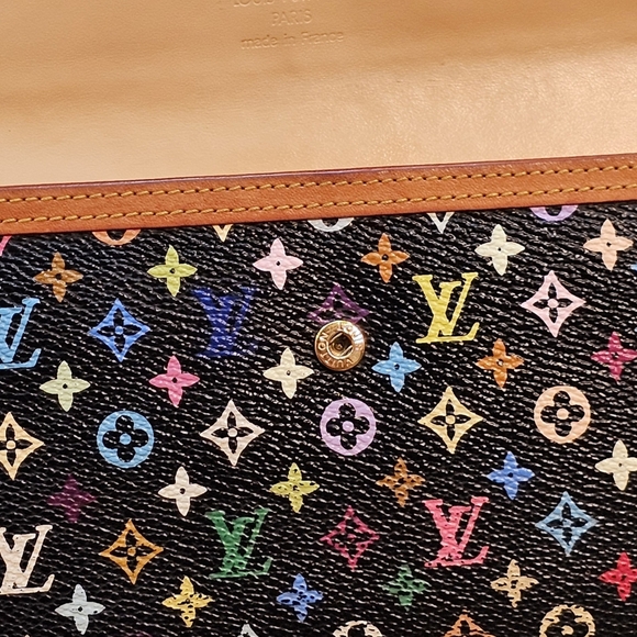Authentic Louis Vuitton Murakami MultiColor Canvas Wallet Box, Dust Bag & Ribbon - Picture 6 of 17